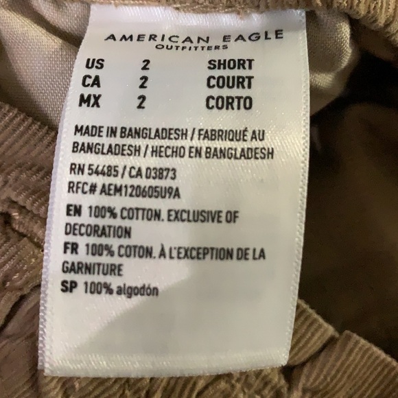 AE Corduroy Baggy Mom Pant Size  2 Short, 26 Waist, in Brown - Picture 10 of 11